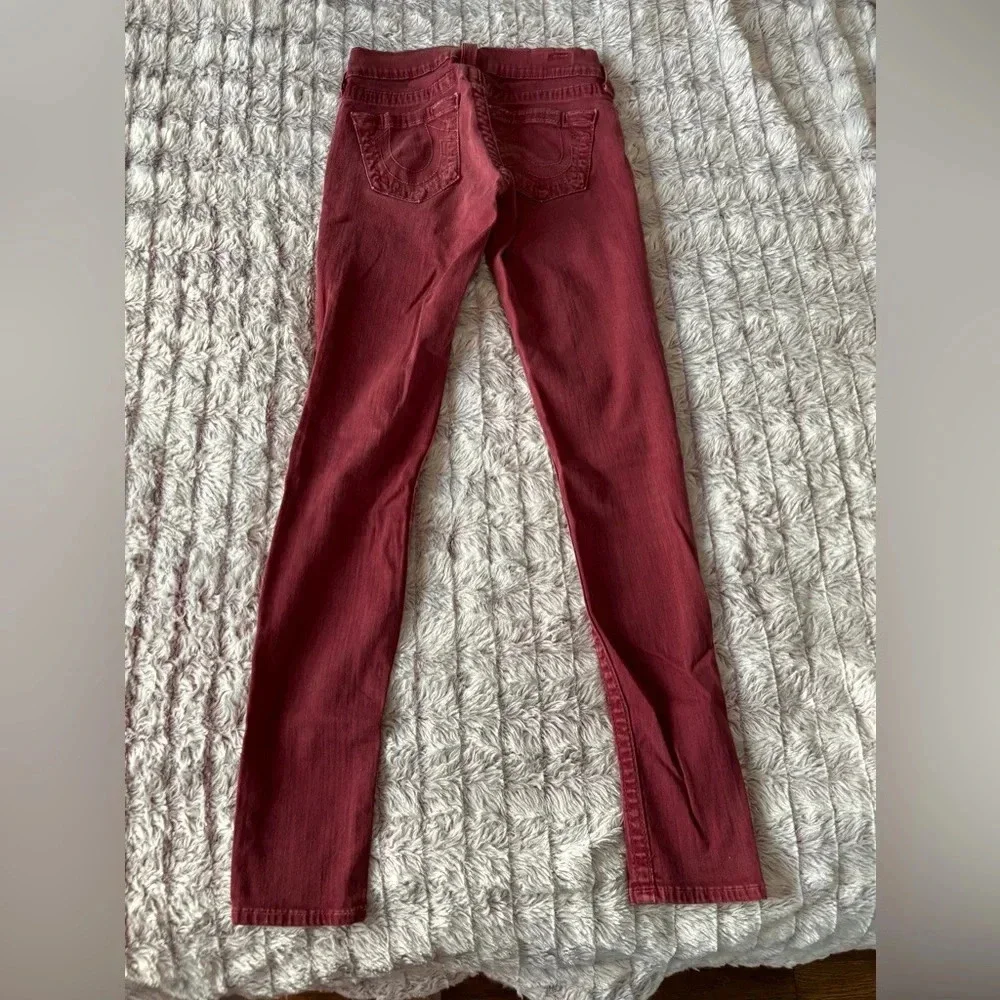 True Religion jeans 23/28 red skinny. Great shape